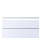 Тумба с раковиной Orange Отто 100 Ot-100TuMDF+B07-500W подвесная цвет Белый глянцевый-4