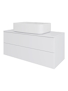 Тумба с раковиной Orange Отто 100 Ot-100TuMDF+B07-600W подвесная цвет Белый глянцевый-5