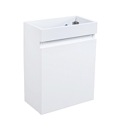 Тумба с раковиной Orans BC-0302-400W 40 0302400 подвесная цвет Белый глянец-1