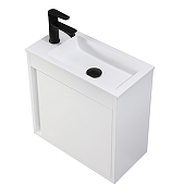Тумба с раковиной Orans BC-0303-500W 50 0303500 подвесная цвет Белый глянец-3