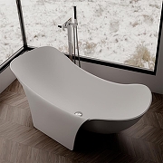 Акриловая ванна Black&White Swan 170х82 3050SB цвет Белый-2