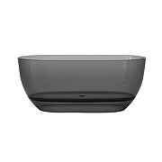 Ванна из кристаллического стеклокамня Black&White Swan 170х78 3010SB цвет Smoky Grey
