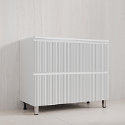 Тумба под раковину Style Line Марокко Plus 100 ЛС-00002507 цвет Белый матовый-1