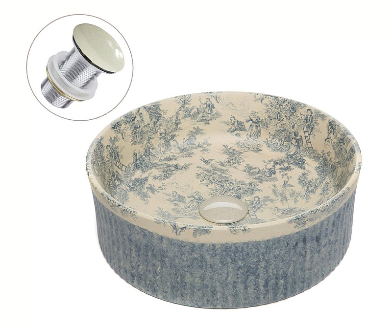 Раковина накладная Bronze de Luxe Брюссе 36 4116 