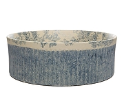 Раковина накладная Bronze de Luxe Брюссе 36 4116 цвет Голубой-3
