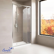 Душевая дверь Ceruttispa Белла (Bella) 100 BELLA D101F 11990 профиль Хром стекло матовое-4