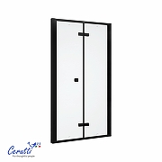 Душевая дверь Ceruttispa Белла (Bella) 100 BELLA D101BF 12010 профиль Черный матовый стекло матовое-5