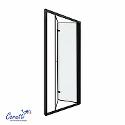 Душевая дверь Ceruttispa Белла (Bella) 100 BELLA D101BF 12010 профиль Черный матовый стекло матовое-6