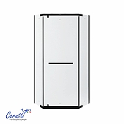 Душевой уголок Ceruttispa Чика (Chika) 90х90 CHIKA ZP91BF 12041 профиль Черный матовый стекло матовое-5