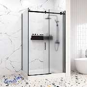 Душевой уголок Ceruttispa Чезас (Ceza's) 120х90 CEZA’S120BF R 12179 профиль Черный матовый стекло матовое-3