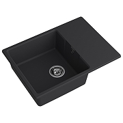 Кухонная мойка GranFest Urban 668L черный цвет Черный-1