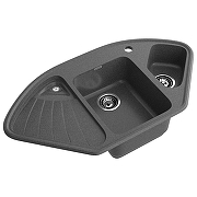 Кухонная мойка GranFest Corner C-1040E графит цвет Графит-1