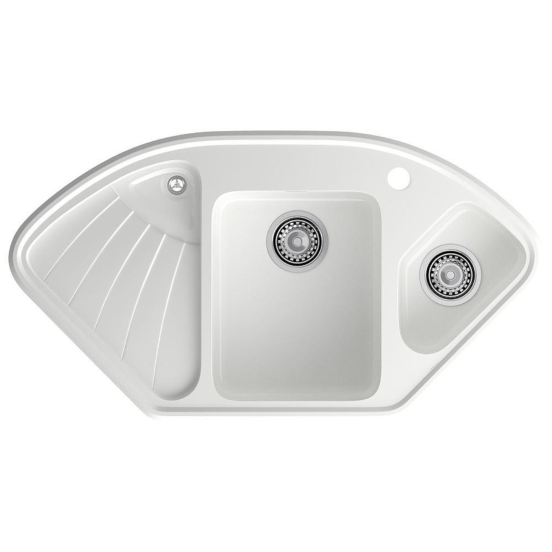 Кухонная мойка GranFest Corner C-1040E иней 