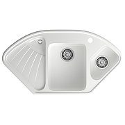 Кухонная мойка GranFest Corner C-1040E иней цвет Иней