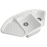 Кухонная мойка GranFest Corner C-1040E иней цвет Иней-1