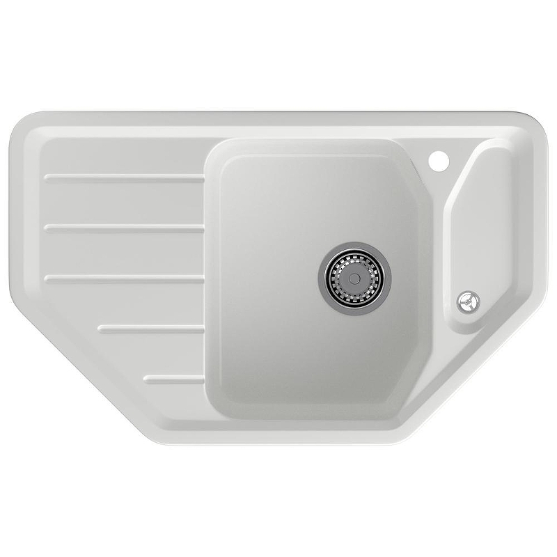 Кухонная мойка GranFest Corner C-800E иней 