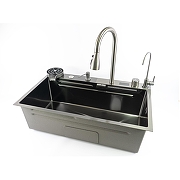 Кухонная мойка Fmark 75 FSC002Q многофункциональная цвет Графит-3