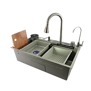 Кухонная мойка Fmark 75 FSC002T многофункциональная цвет Серый-1