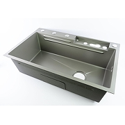 Кухонная мойка Fmark 75 FSC002T многофункциональная цвет Серый-2