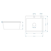 Кухонная мойка Fmark 50 FSC5045C цвет Золото матовое-1