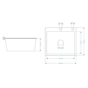 Кухонная мойка Fmark 55 FSC5545Q цвет Графит-1