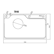 Кухонная мойка Fmark 78 FSC7846Q цвет Графит-12