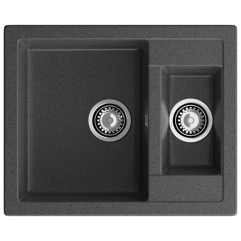 Кухонная мойка GranFest Quadro Q-610K графит 