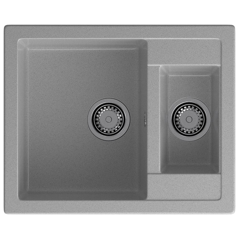 Кухонная мойка GranFest Quadro Q-610K серый 