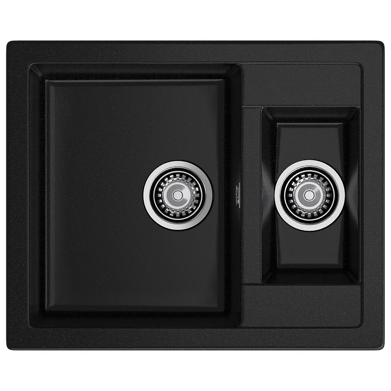 Кухонная мойка GranFest Quadro Q-610K черный 