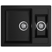 Кухонная мойка GranFest Quadro Q-610K черный цвет Черный