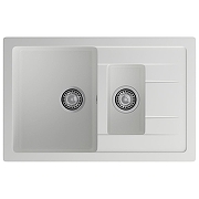 Кухонная мойка GranFest Quadro Q-775KL иней цвет Иней