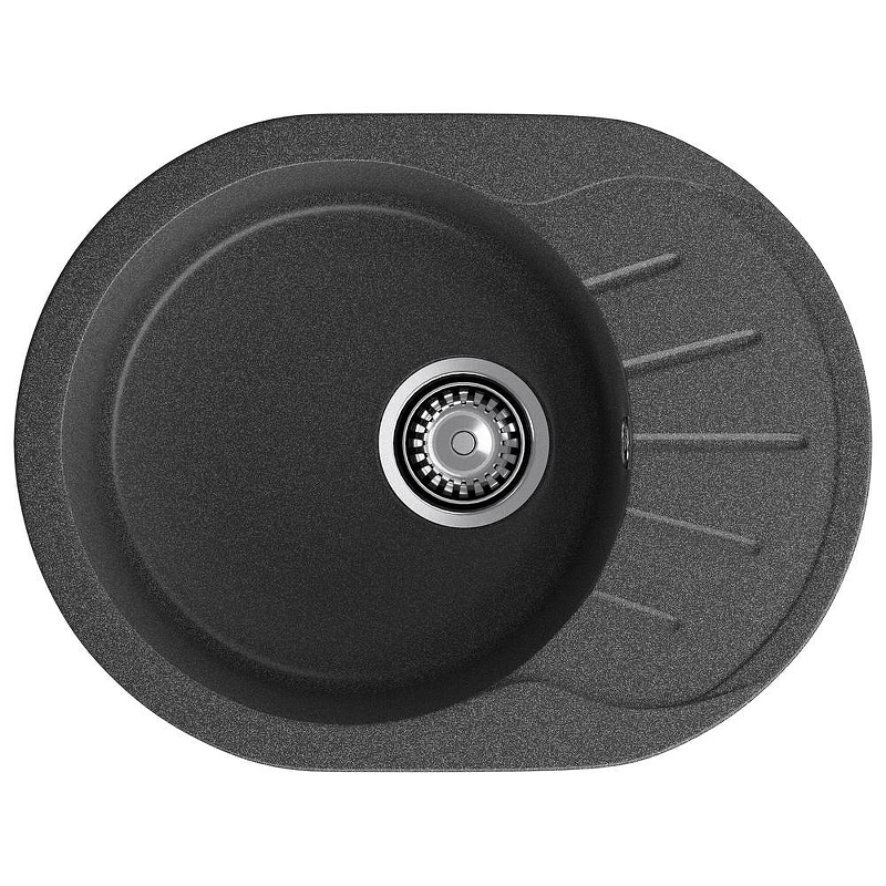 Кухонная мойка GranFest Rondo R-580L графит 