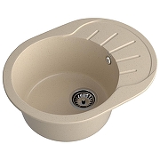 Кухонная мойка GranFest Rondo R-580L кашемир цвет Кашемир-1