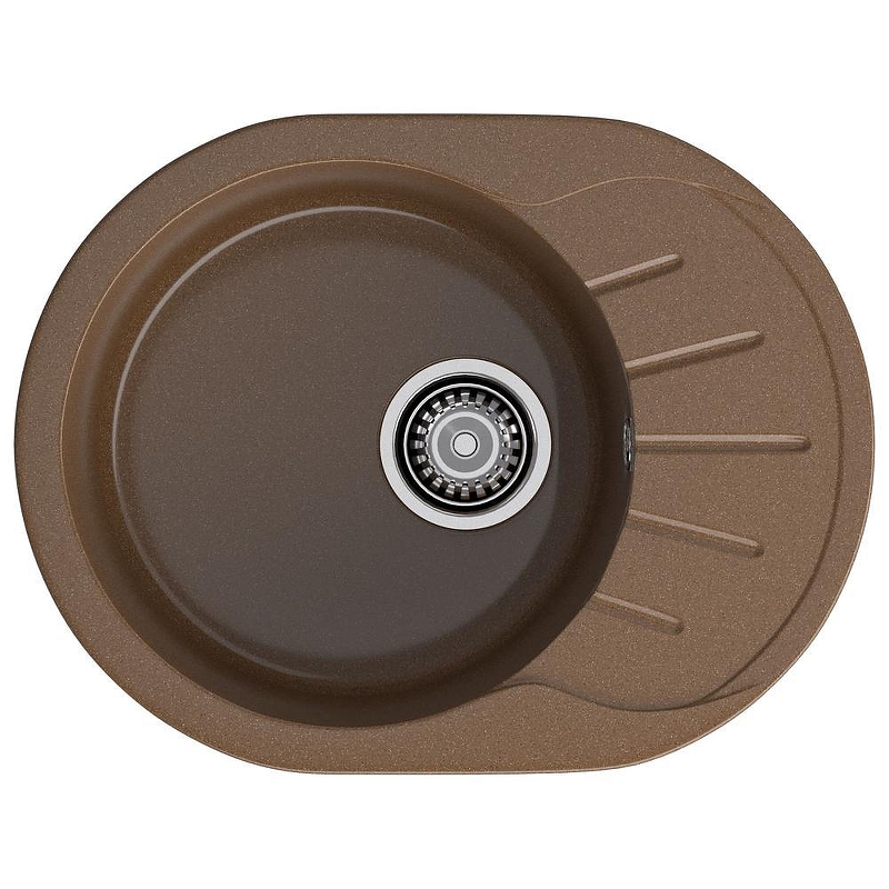 Кухонная мойка GranFest Rondo R-580L терракот 