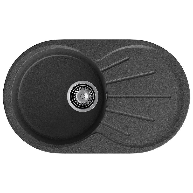 Кухонная мойка GranFest Rondo R-750L графит 