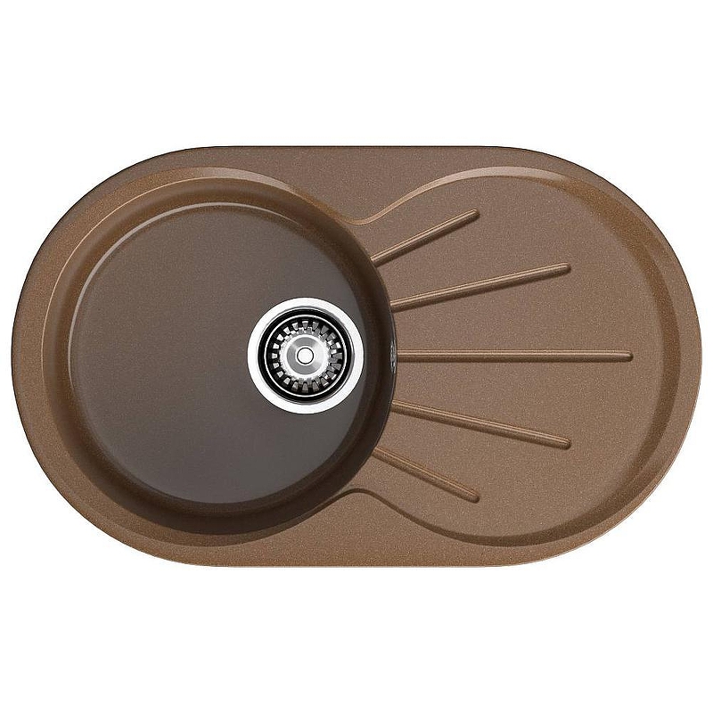 Кухонная мойка GranFest Rondo R-750L терракот 