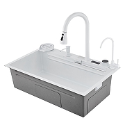 Кухонная мойка Savol 75 S-SC002W многофункциональная цвет Белый