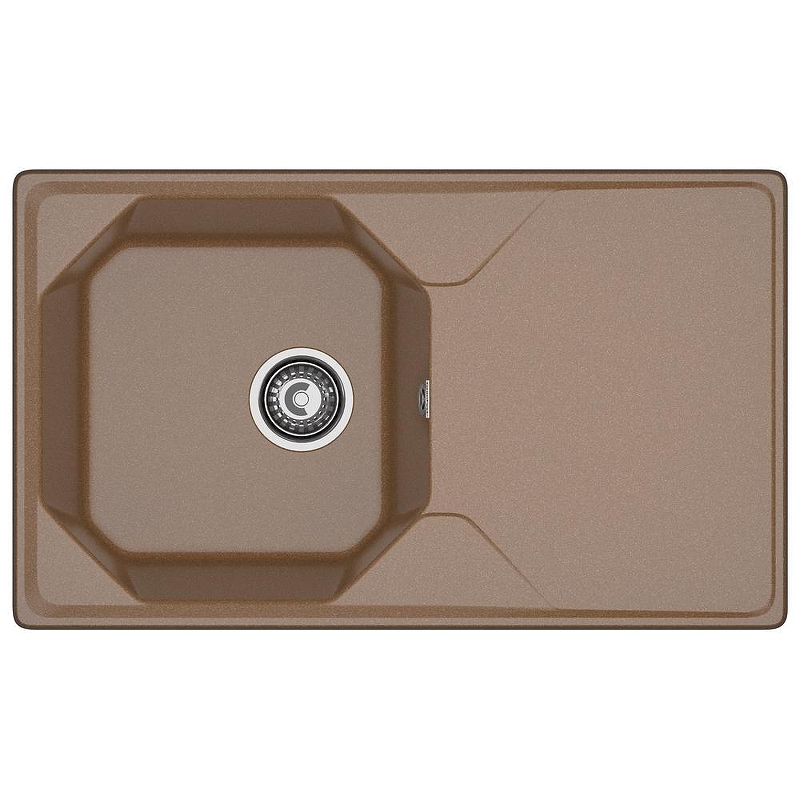 Кухонная мойка GranFest Unique U-840L терракот 