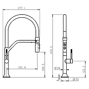 Смеситель для кухни Fmark FS0052C цвет Золото матовое-2