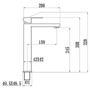 Смеситель для раковины Fmark FS8711A цвет Хром-2