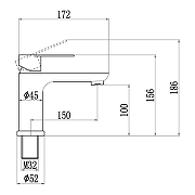 Смеситель для раковины Fmark FS8801C цвет Золото матовое-1
