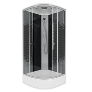 Душевая кабина Niagara Eco 80х80 E80/26/BLACK без гидромассажа