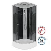 Душевая кабина Niagara Eco 80х80 E80/26/BLACK без гидромассажа-1
