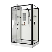 Душевая кабина Niagara Standart 100х80 ST100/80/15Q/BL/BK без гидромассажа-1