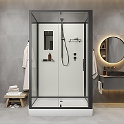 Душевая кабина Niagara Standart 120х90 ST120/90/15Q/BL/BK без гидромассажа-4