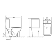 Унитаз-компакт Grossman Classic GR-4464SQ-K26 цвет Белый глянцевый с бачком и сиденьем Микролифт-9