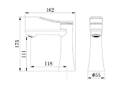 Смеситель для раковины Grossman Advans 510.K35.09.120 цвет Никель брашированный-4