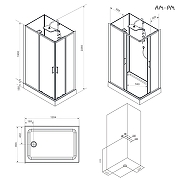 Душевая кабина AM.PM Above 120х80 W9XC-403-12080BT без гидромассажа-12