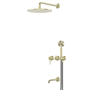 Душевая система Abber Wasser Kreis 316 AF8117BG цвет Золото брашированное