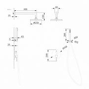 Душевая система Abber Emotion AF8818W цвет Белый матовый-2